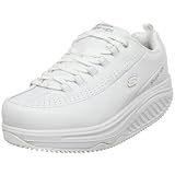 Skechers for Work Women's Shape Ups Slip Resistant Sneaker,White,10 M US
