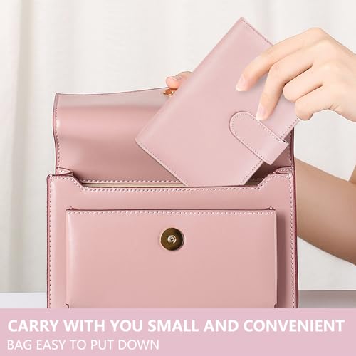 A6 Savings Notebook and Budget Planner - Money Organizer with Envelope Method, Money Saving Binder with Sleeves, Starter Kit for Successfully Saving and Controlling Finances (Pink)