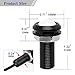 YITAMOTOR 18mm Eagle Eye Led Bulb White, High Power 12V 9W 6500K Eagle Eye Led Bulbs Car Motorcycle Lighting Kit Daytime Running DRL Fog Tail Front Grill Bumper Backup Clearance Marker Light, 10-Pack