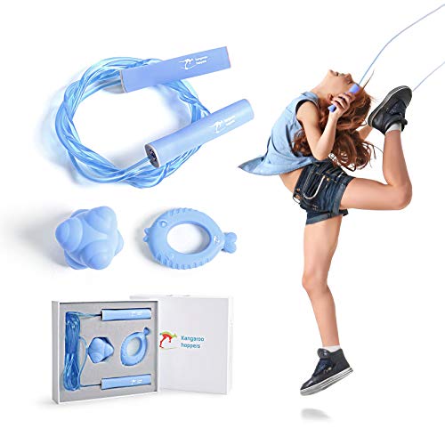 Kangaroo Hoppers Kids 3in1 Jump Rope Set, Improving Balance, Agility