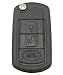 Horande 3 Buttons Uncut Blank Smart Flip Folding Remote Key Shell fob Case Fit Land Rover Range Rover Sport LR3 Discovery