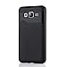 DDLBiz Hard Bumper Hybrid Soft Rubber Skin Case Cover For Samsung Galaxy On5 G550 (Black)