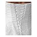 Wedding Gown Zipper Replacement Adjustable Fit Corset Back Kit Lace-Up White 14
