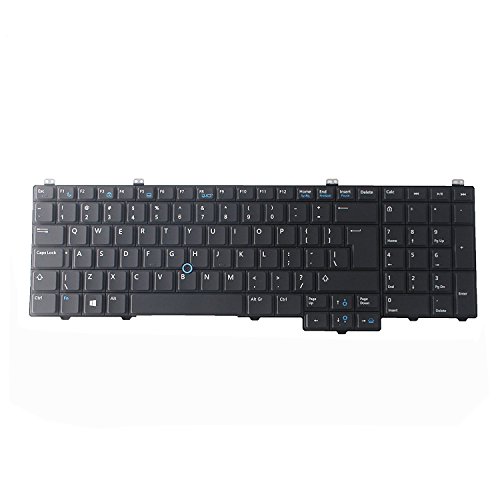 Abakoo New Keyboard for Dell Latitude 15 5000 E5540 Black US Layout with Pointer and Backlight Abakoo New Keyboard for Dell Latitude 15 5000 E5540 Black US Layout with Pointer and Backlight