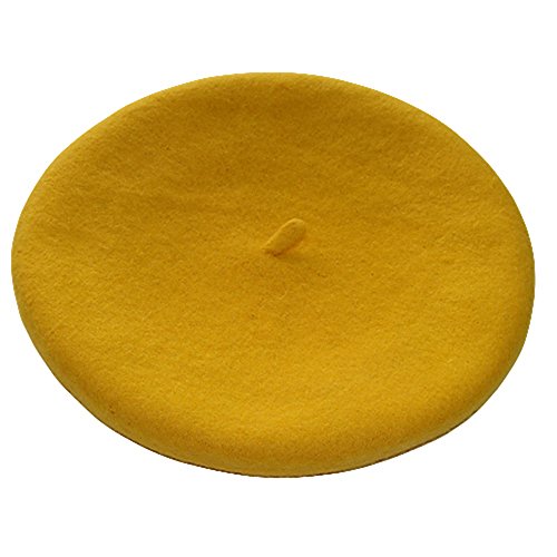 Women's French Style Soft Lightweight Casual Classic Solid Color Wool Beret