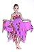 Girl Gypsy Uneven Button Hawaiian Luau Dress in Purple 12