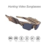 Video Sunglasses, 16GB Outdoor Sports Action Camera for Hunting with 3 Hours Video Recording Time and Polarized UV400 Protection Safety and Interchangeable Lens