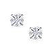 Bling Jewelry CZ Mens 925 Sterling Silver Basket Set Invisible Cut Studs