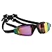 Bezzee-Pro Swimming Goggles for Adult Men and Women - UV Protected - Anti-Fog Unisex Swim Goggles (Black/Multi-Color)