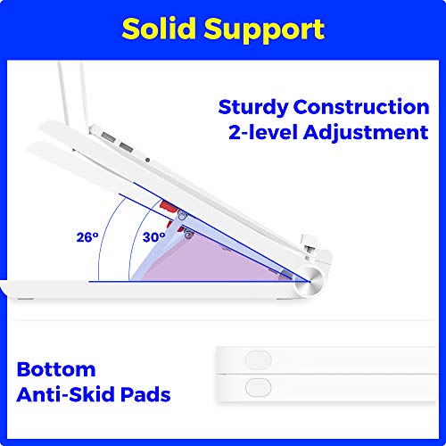 Laptop Stand, Portable Laptop Stand, Foldable Desktop Notebook Holder Mount, Adjustable Eye-Level Ergonomic Design, Portable Laptop Riser for Notebook Computer PC (i) Pad Tablet EURPMASK - Thumbnail 6