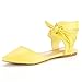 DREAM PAIRS AMIGA Women's Pointy Toe Ankle Cuff Lace Up D'orsay Ballet Comfort Gladiator Flats Shoes
