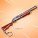 LLAMEVOL Gun Keychain for Men Guns Toys Heavy Shotgun Model Alloy Metal Assault Rifle Keychain Game Party Supplies Collection Gift for Boys