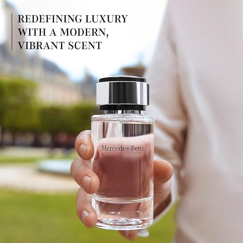 Mercedes Benz For Men - Elegant Fragrance With Woody, Sensual Musky Notes - Mesmerize The Senses With Original Luxury Men’s Eau De Toilette Spray - Endless Day Through Night Scent Payoff - 4 OZ