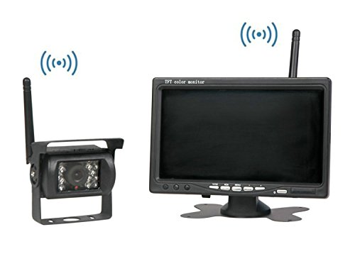 2015 Latest Sony chip CCD Color Wireless Night Vision Car Reverse Reversing Rear View Camera plus Wireless 7