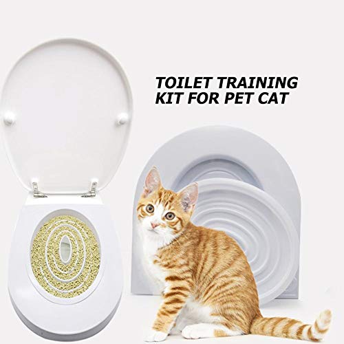 Jocestyle Cat Toilet Seat Training Kit Puppy Litter Potty Seat Clean Tray Pets Cleaning Supplies