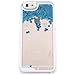 Glitter iPhone 6 Case, BEBONCOOL(TM) Quicksand Glitters Stars Liquid Transparent Hard Back Case Cover for iPhone 6 (4.7 Inch) [LIFETIME WARRANTY](Blue)