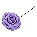 Vlovelife Artificial Flowers with Stem, 25pcs Lavender Real Looking Roses, Fake Rose Flowers with Stem for DIY Wedding Bouquets Centerpieces Arrangements Birthday Baby Shower Home Party Decor