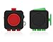 Fidget Cube Prime - Fun & Focus Toy for Children And Adults - Anxiety Attention Spinner Cubes, Perfect Gift For Autism, Anger, ADD, ADHD & PTSD - Red & Green