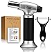 MUSCCCM Kitchen Blow Torch（with Peeler）Kitchen Butane Culinary Torch Chef Cooking Torch Refillable Adjustable Flame Lighter with Safety Lock for DIY,Desserts,Barbecue,Camping,Soldering,NO GAS