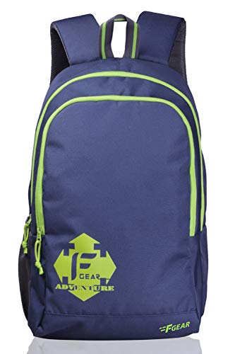 F Gear Castle Navy Blue Green 22 Ltrs Casual Backpack (2264)