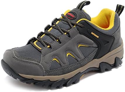 Womens Waterproof Mountainer Hiking Shoes - Durable Outdoor Casual Trailing Trainers Breathalbe Grey