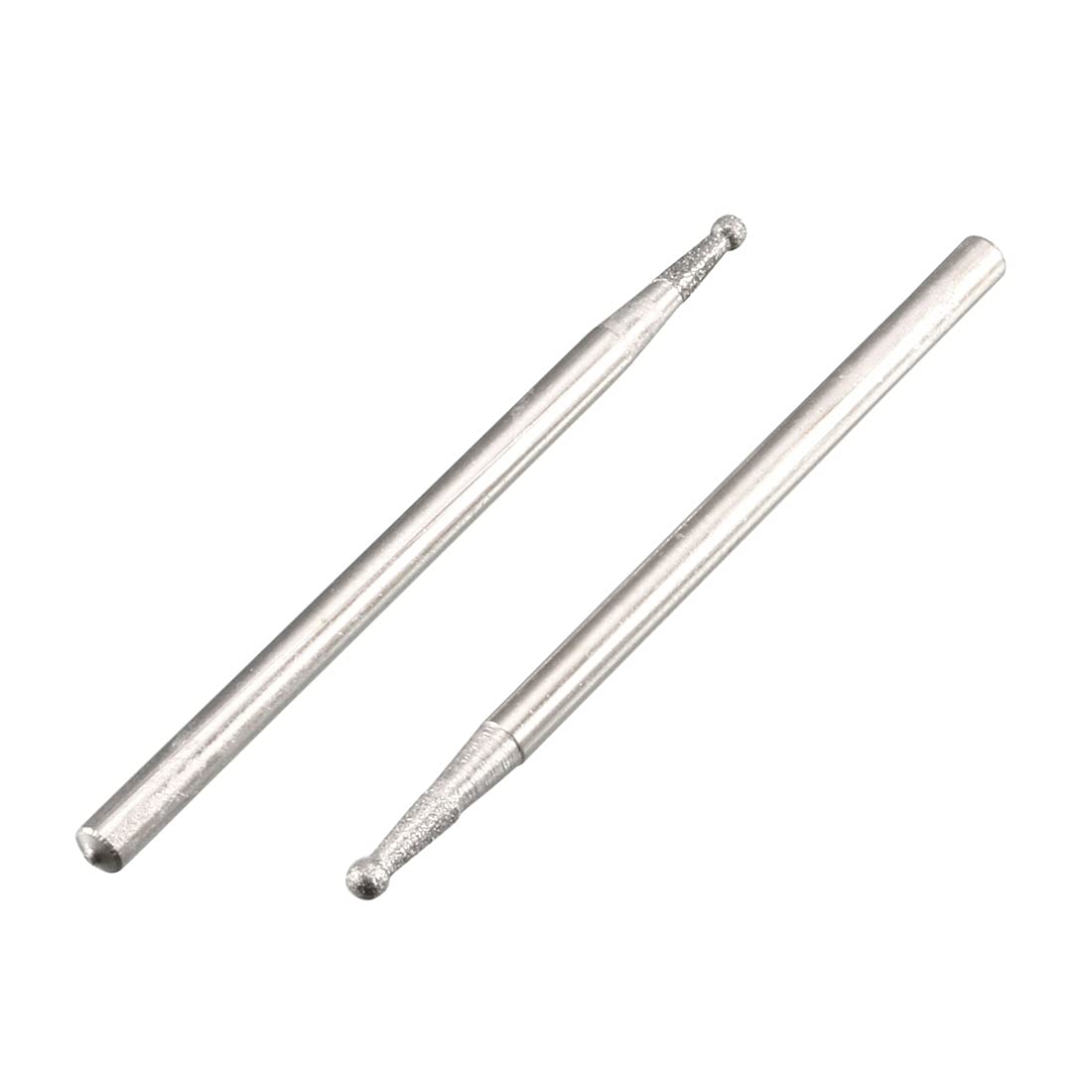 Sourcingmap 2.35mm Shank 1.5mm Dia Diamond Head Ball Shaped Grinding Mounted Point Bit 20pcs