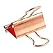 Rose Gold Paper Binder Clips (1 in, 50 Pack)