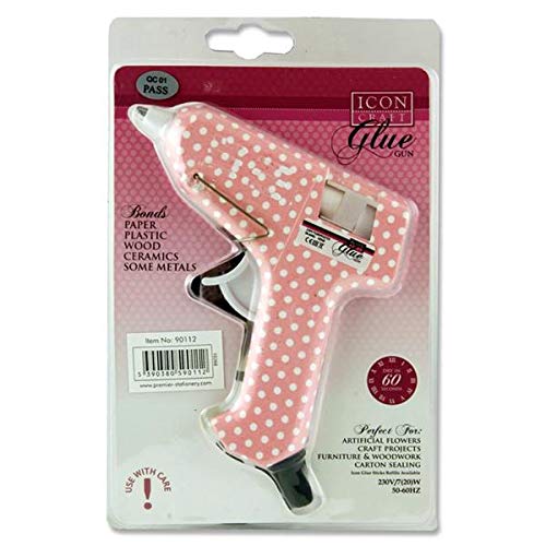 Premier Stationery Icon Craft Glue Gun - Polka Dot Pink