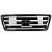 EAG Replacement Upper Grille Black Front Hood Full Grill with Emblem Clip Fit for 04-08 F-150