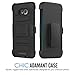 Galaxy S7 Edge Case, MoKo Shock Absorbing Hard Cover Ultra Protective Heavy Duty Case with Holster Belt Clip + Built-in Kickstand for Samsung Galaxy S7 Edge 5.5 Inch - Black (NOT FIT Galaxy S7)