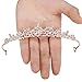Rhinestone Crystal Tiaras and Crowns Headband For Women Birthday Pageant Wedding Prom Princess Crown, Rose Gold