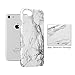 GMYLE iPhone 7 Case, iPhone 8 Case, [White Marble] Hard Slim Glossy Cover Case - Ultra Low Profile