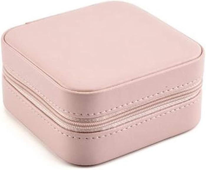 Jewelry Box Jewelry Box Travel Portable Faux Leather Zip Jewelry Box PU