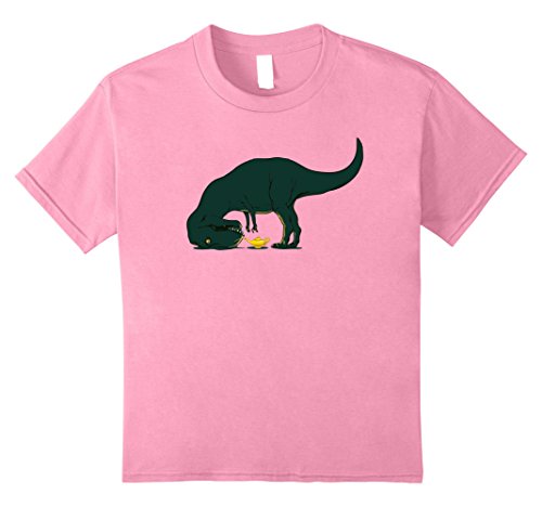 Kids T-Rex and the Magic Lamp - T-Rex Fail T-Shirt Humor 12 Pink