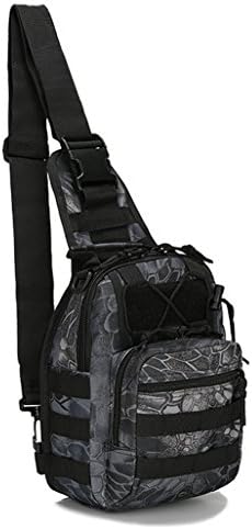 Shoulder Backpack, Sunhiker Casual Cross Body Bag Outdoor Sling Bag Chest Pack with Adjustable Shoulder Strap for Cycling Hiking Camping Travel and Men Women (1 boa)