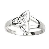 Trinity Knot Ring Sterling Silver Sz 4-9.5 Made in Ireland