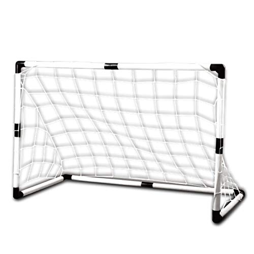 Set of 2 Soccer Goal Net Portable Soccer Goal Set, Plastic Indoor Outdoor Soccer Multi-Sport Net with Hand Pump for Kids Sport Home Game Toy Birthday Gift