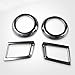 Vesul 4PCs Chrome Dashboard Air Vent Outlet Cover Trim Compatible with Toyota RAV4 2013 2014 2015 2016 2017 2018