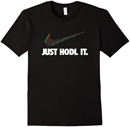 Mens funny saying just hodl it t shirt cryptocurrency t shirt XL Black