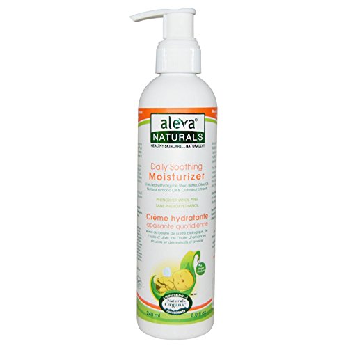 Aleva Naturals 2 in 1 Hair and Body Wash and Daily Soothing Moisturizer Bundle with Olive Oil, Shea Butter, Chamomile and Tea Tree Oils, Almond Oil and Oatmeal Extracts, 8.0 fl. oz. each