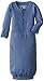 L'ovedbaby baby girls Unisex Organic infant and toddler nightgowns, Slate, 0-3 Months US