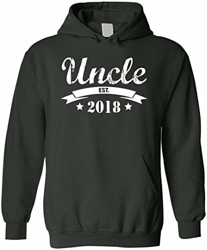 Uncle Est 2018 Hoodie Expecting New Baby Gift