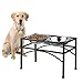 Dazone Elevated Dog Bowls for Large Dogs, Medium and Small, Raised Dog Bowls Stand with 2 Stainless Steel Bowls, Pet Feeder Station Cat Washable - Perfect for Water, Food or Treats ( 8 Cups )