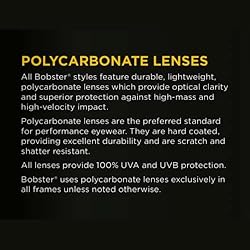 Bobster Desperado ®, Gloss Black Frame, Clear Lens
