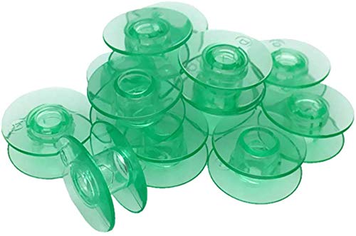 10 Green Plastic BOBBINS Will FIT, Husqvarna Viking Sewing Machines, Many Models