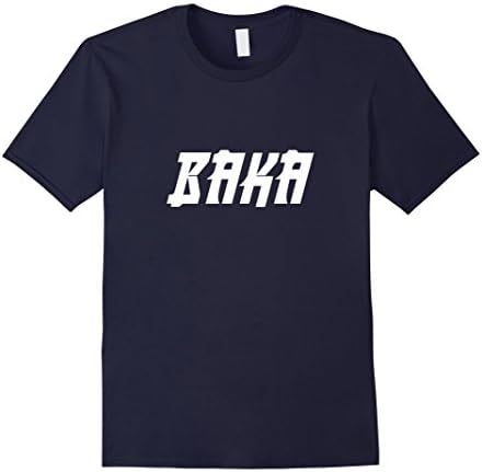 Mens Baka T-shirt for Anime Magna Fan XL Navy