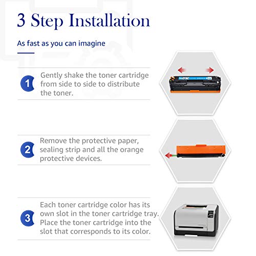 STAROVER Compatible Toner Replacement for HP 131X 131A CF210X CF210A for HP Laserjet M251nw M276nw,128A CE320A CP1525n CP1525nw CM1415fn CM1415fnw,125A CB540A CP1215 CP1215 CP115 CP115 515n CM. 1312 CM1312nfi (4PK)