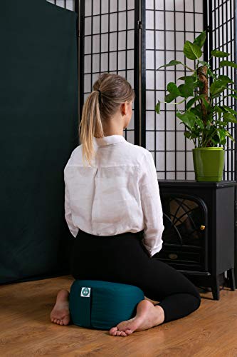 Present-Mind-Meditation-Cushion-Large-Zafu-Yoga-Extra-High-20cm-Washable-Cover-Floor-Pillow