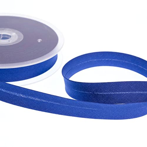 Realm Bias Binding Centre Fold Polycotton 18mm/30mm 5 Metres (Royal, 30mm)