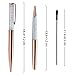Yeegfeyv Rose Gold Pen 11 Pieces Diamond Crystal Ballpoint Pens(11Pcs Diamond Crystal Ballpoint Pens)